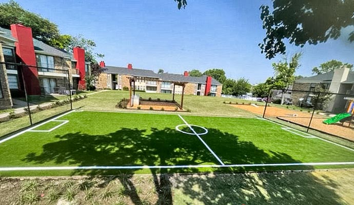 Artificial turf with infill addition