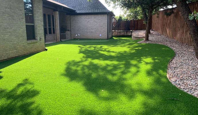 Backyard turf