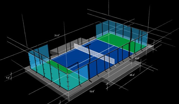 Pickable court