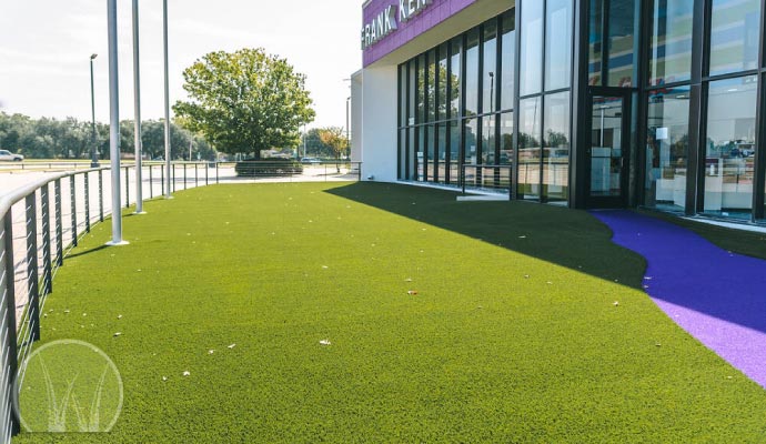 Store Front Synthetic Grass Installation in Dallas–Fort Worth