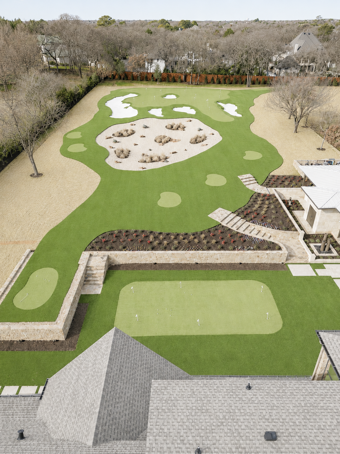 Commercial putting green 