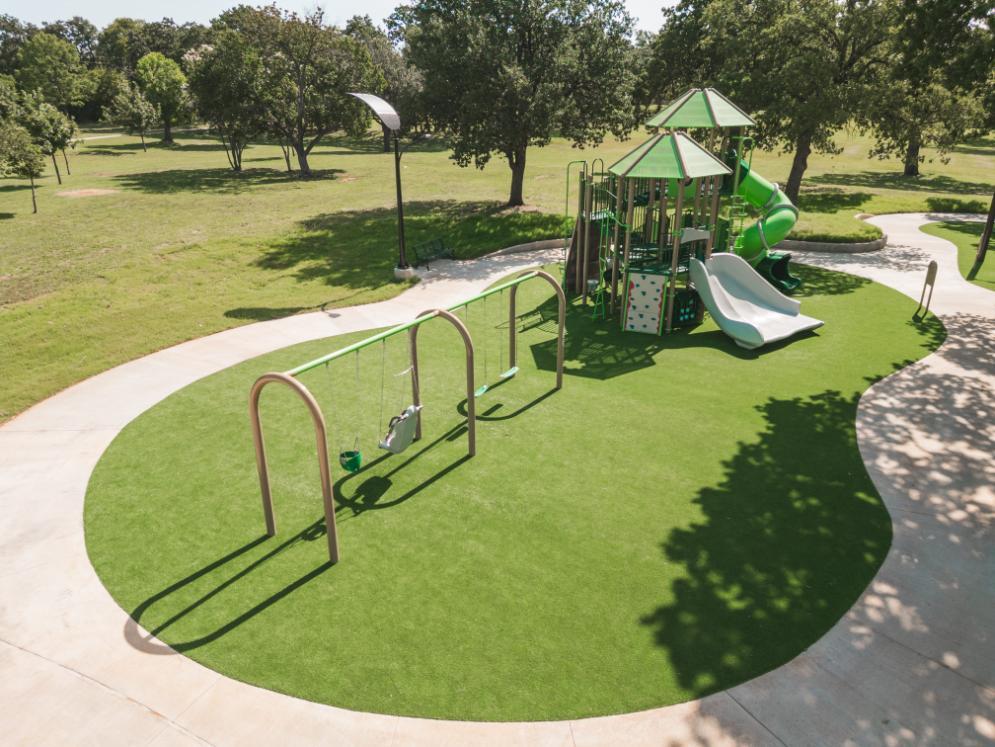 Arlington high oak park with synthetic turf