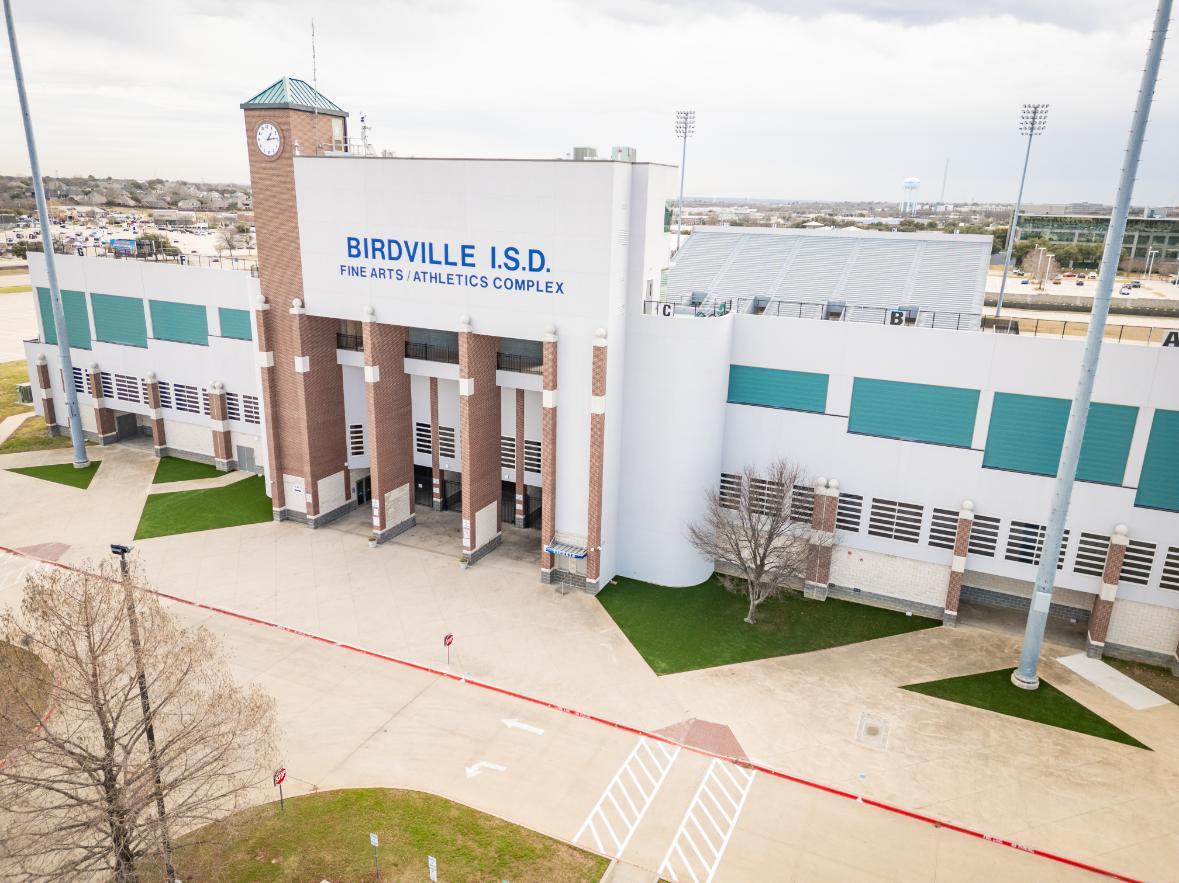 Outside view of Birdville Stadium