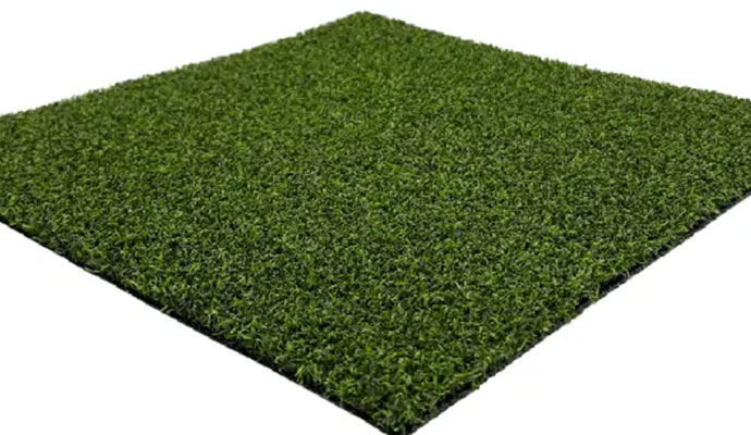 Putting green synthetic turf product sample