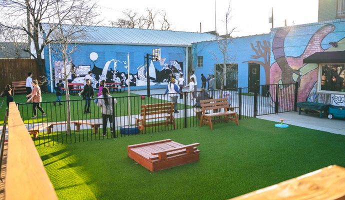 Fortress school playground amenity lawn