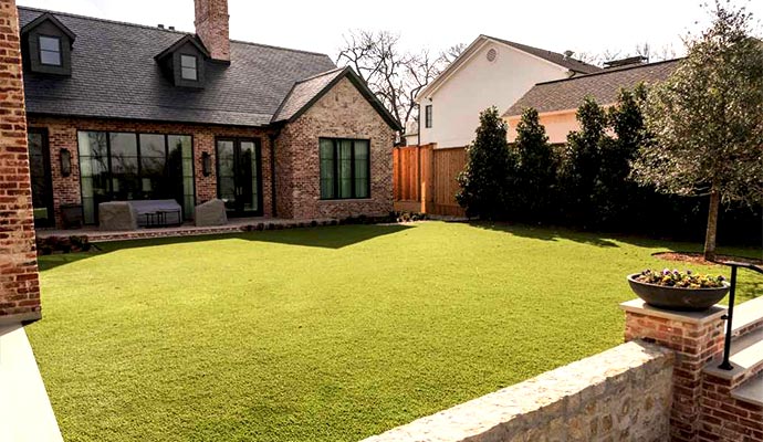 Turf installed at a residential property